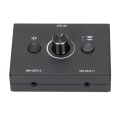 Miniatyrbild 3 av 8: 3,5 mm Switcher 2 Input 1 Output Eller 1 Input 2 Output Splitter Switcher Box med One Key Mute-knapp