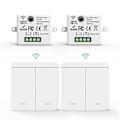 Miniatyrbillede 2 af 5: RF 433Mhz Relæmodtager med 2x 2-Gangs Panelkontakt