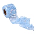 Miniatyrbillede 7 af 8: Tulle stof DIY håndværk slidstyrke lille flash bærbar polyester pailletter tyl rulle 6cm lyseblå