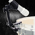 Miniatyrbillede 3 af 4: Trommemikrofonclips, 2 stk. Justerbare Stødsikre Trommereife Mikrofonclipsholdere i Plastik (Bl