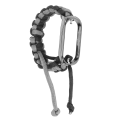 Miniatyrbillede 2 af 8: 2 i 1 flettet løkkearmbånd til Mi Band 7 Justerbar strækbar nylon åndbar sportsrem med metalramme Sort grå