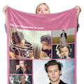 Pikkukuva 3 / 5: Koristeellinen viltti Julkkis Valokuva Tulostettu Polyester Viltti Kotiin Sohva 80x100cm / 31.5x39.4in