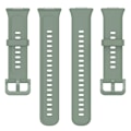 Miniatyrbild 5 av 8: Smart Watch Replacement Band Grå Grön Smart Watch Mjuk silikonrem för FIT2
