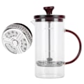 Miniatyrbild 8 av 8: Kaffe Press Pot 400ml Hög Borosilikatglas Kaffe Bryggare Maker Kittel Behållare