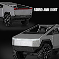 Pikkukuva 4 / 5: Tesla Cybertruck Leluauto Malli Diecast Ajoneuvot 1:24 Mittakaava - Joululahjat Lapsille Hopea Ilman Laatikkoa