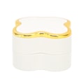 Miniatyrbillede 2 af 8: Lighted Rings Box Soft Flocking Luminous Four Leaf Clover Design Jewelry Display Gift Box for Weddings AnniversariesWhite
