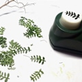 Miniatyrbild 6 av 8: Vacker hålslagare för löv, gör-det-själv-tillbehör med 8 st papper, körsbärsblad