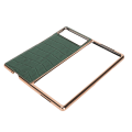 Pikkukuva 7 / 8: Taitettava phone case Xiaomi MIX Fold 2 nanonahkaa krokotiilikuvioiselle naarmuuntumattomalle puhelimen case vihreä