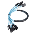 Miniatyrbild 6 av 8: SATA-kablar 7 stift Snabb hastighet 6 Gbps Mini Använd enkelt 6 trådar Hög hastighet SATA-kabelset för dator