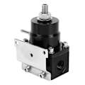 Miniatyrbild 8 av 8: Universell justerbar bränsletrycksregulator för bil med mätare 160PSI (svart)