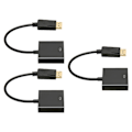 Pikkukuva 8 / 8: 3 kpl DP-VGA-sovitin 1920x1080 FHD 60Hz Kullattu kompakti DisplayPort-VGA-sovitin kannettavalle pöytäkoneelle