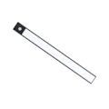 Miniatyrbillede 7 af 8: Genopladelig LED-bevægelsessensor magnetisk under-skab-lys til skab køkken garderobe sort
