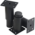 Miniatyrbilde 5 av 5: Justerbare møbelben i metall - Ideell for bord, seng, sofa (8-12 cm, svart)