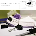 Miniatyrbillede 2 af 5: 48 STK 51MM Store Papirclips Binder (Sort)