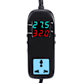 Miniatyrbilde 2 av 8: 90-250V Digital Display Temperaturregulator Elektronisk Termostat med Strømkabel EU-plugg