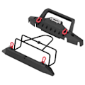 Miniatyrbillede 2 af 8: RC forreste og bageste kofanger sæt 1/10 klatrebil til SCX10 III/AXI03007/TRX4/SCX10 90046/Wrangler