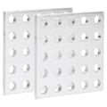 Miniatyrbillede 7 af 8: 2 stk Aluminium gitterpanelplade Meshpanel industridele 3116‑0040‑0040 5 x 5 hul