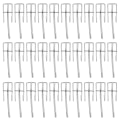 Miniatyrbilde 3 av 8: 30 stk Supermarked Krok Iron Grid Hylle Krok Smykker Display Hylle Krok 3,5 mm tykkelse 15 cm / 5,9 tommer lang