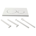 Miniatyrbillede 4 af 5: Til Sigma20 Dual Skylleplade Hvid Farve Krom Design Ringe