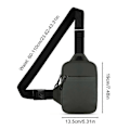 Miniatyrbild 4 av 5: Sling Bröst Crossbody Väska Vattentät för Vandring Utomhussporter