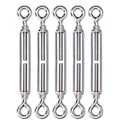 Miniatyrbillede 1 af 8: 5 stk. spændespænde for øje og øje Wire Rope Tension 304 rustfrit stål skærm SejlhardwareM6