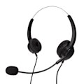 Miniatyrbilde 4 av 8: Call Center Headset med dobbel 3,5 mm plugg hørselsvern støydempende mikrofon datamaskin headset