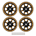 Pikkukuva 1 / 8: 1,9 tuuman RC-pyörännavat painovoiman vähentäminen CNC-alumiiniseos 1,9 tuuman RC-pyörännapa Axial SCX10 Goldille