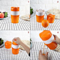 Miniatyrbilde 4 av 5: Manuell Juicer Frukt Sitron Lime Appelsinpresse - 500 ml Beholder - Helleutløp - Perfekt Juicer-krus for Barn