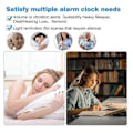 Miniatyrbillede 5 af 5: Høj Alarm Clock kompatibel med tunge sovende voksne, Dobbelt alarm clock kompatibel med tunge sovende