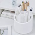 Miniatyrbillede 6 af 8: Multifunktionel 360 graders roterende blyantholder stationær kosmetisk opbevaringsboks støvtæt makeup organizer gaver til kone og kæreste