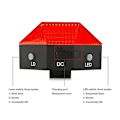 Miniatyrbillede 4 af 5: USB Genopladelig Cykel Diamant Baglygte