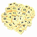 Pikkukuva 1 / 2: A-z Muoviset Scrabble-laatat Aakkoset Kirjaimet Pistemäärä Numerot 400 kpl