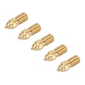Miniatyrbilde 7 av 8: 5 stk 3D-skriver ekstruderdyse messing M6 høyhastighets skriverdyse for End 5 S1 End 7 1,75 mm 0,4 mm / 0,02 tommer