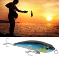 Miniatyrbillede 4 af 8: Synkende blyant Fisk lokker hårdt agn 3D øjne med krog splitring fiskegrej004