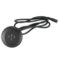 Pikkukuva 7 / 8: Kaksois-USB2.0-latauspistoke puhelinlaturi sähköiseen lepotuolisohvaan kodin kalusteosatMusta EU-pistoke 100-240V