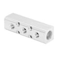 Miniatyrbilde 4 av 8: Pneumatisk manifold luftfordelingsblokkkobling Splitter G1/2 Inngang G1/4 Utgang 30x30mmSY30-02-3F