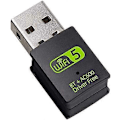 Miniatyrbilde 1 av 5: WiFi Dongle, USB WiFi Bluetooth Adapter 600Mbps Dual Band 2.4/5GHz Mini Trådløs Nettverksadapter WiFi Mottaker for PC/Laptop Stasjonær Win10/8/8.1/7