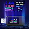 Miniatyrbillede 5 af 5: USB 3.0 Tester Strømmåler 4-30V 0-6.5A USB Spændings- og Strømtester Detektor, Digital Voltmeter Amperemeter Power Bank Kapacitetstester med IPS Farve Di