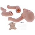 Miniatyrbild 5 av 8: Mjuka silikonåterfödda babydockor kit DIY omålade småbarnsdocka delar tillbehör