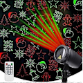 Miniatyrbild 1 av 4: Jul Laser Projektor Lampor, LED Projektionslampor Med Fjärrkontroll, Julbelysning Projektor Stjärnlaserlampor (flerfärgade) -Ny SZJR