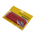 Miniatyrbild 8 av 8: 6 st/set Noodle Worm Fiskebete Bite Resistent PVC Mjuk Maggot Daggmåsk Artificial Bait Mörk Röd