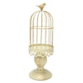 Miniatyrbilde 6 av 8: Birdcage lysestake dekorative fuglebur Metall lysestake Retro shabby lysestake for skrivebordsdekorasjon i hjemmet
