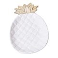 Miniatyrbillede 3 af 5: Keramisk tallerkenfad 3D Ananas Design Ring Organizer Smykkebakke Hvid