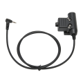 Miniatyrbillede 8 af 8: PPT Push to Talk Adapter 3,5 mm 1 Pin Back Clip 2-vejs Radio Adapter til Retevis RT40 RB15 RB615