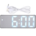 Miniatyrbillede 1 af 8: Innovativt elektronisk LED-vækkeur med spejl til skrivebord til hjemmet og soveværelset