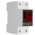 Miniatyrbild 8 av 8: Strömskydd 3 Display Justerbar Intelligent Överspänning Underspänningsskydd AC 80‑300V 1‑63A