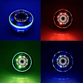 Miniatyrbild 4 av 5: Vattentät Bluetooth-högtalare Bärbar Trådlös Duschhögtalare med HD-bas, FM-radio, Färgglad LED-effekt, Starkt Grepp