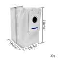 Miniatyrbilde 2 av 5: 15 stk. støvsugerposer kompatible med Debot X2Pro / X2 / DEX86 robotstøvsugere, pose-tilbehør, søppelpose, utskiftbar