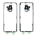 Miniatyrbilde 2 av 8: Telefon Bakdeksel for Samsung S9 G960 Modell Transparent Glass Batteri Bakdeksel (Rød)