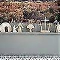 Miniatyrbilde 3 av 3: Påske Ornament Oppstandelsesscene Trestatue Hjemmeinnredning